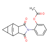 2-{3,5-dioxo-4-azatetracyclo[5.3.2.0²,?.0?,¹?]dodec-11-en-4-yl}phenyl acetate