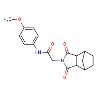 2-{3,5-dioxo-4-azatricyclo[5.2.1.0²,?]decan-4-yl}-N-(4-methoxyphenyl)acetamide