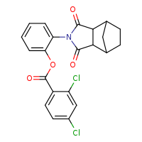 2-{3,5-dioxo-4-azatricyclo[5.2.1.0²,?]decan-4-yl}phenyl 2,4-dichlorobenzoate