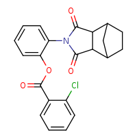 2-{3,5-dioxo-4-azatricyclo[5.2.1.0²,?]decan-4-yl}phenyl 2-chlorobenzoate