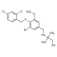 2-[({3-bromo-4-[(2,4-dichlorophenyl)methoxy]-5-methoxyphenyl}methyl)amino]-2-methylpropan-1-ol
