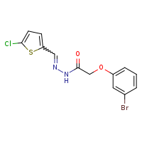 2-(3-bromophenoxy)-N'-[(E)-(5-chlorothiophen-2-yl)methylidene]acetohydrazide