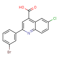 2-(3-bromophenyl)-6-chloroquinoline-4-carboxylic acid