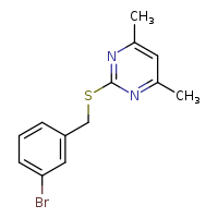 2-{[(3-bromophenyl)methyl]sulfanyl}-4,6-dimethylpyrimidine