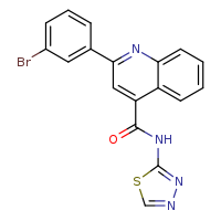 2-(3-bromophenyl)-N-(1,3,4-thiadiazol-2-yl)quinoline-4-carboxamide