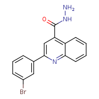 2-(3-bromophenyl)quinoline-4-carbohydrazide