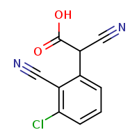 2-(3-chloro-2-cyanophenyl)-2-cyanoacetic acid