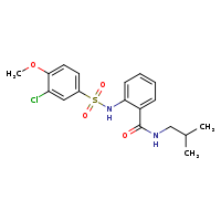 2-(3-chloro-4-methoxybenzenesulfonamido)-N-(2-methylpropyl)benzamide