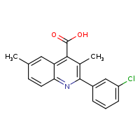 2-(3-chlorophenyl)-3,6-dimethylquinoline-4-carboxylic acid