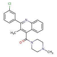 2-(3-chlorophenyl)-3-methyl-4-(4-methylpiperazine-1-carbonyl)quinoline