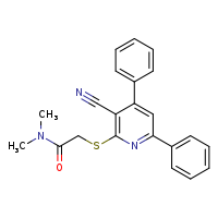 2-[(3-cyano-4,6-diphenylpyridin-2-yl)sulfanyl]-N,N-dimethylacetamide