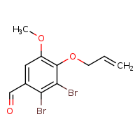 2,3-dibromo-5-methoxy-4-(prop-2-en-1-yloxy)benzaldehyde