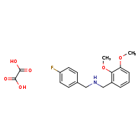 [(2,3-dimethoxyphenyl)methyl][(4-fluorophenyl)methyl]amine; oxalic acid