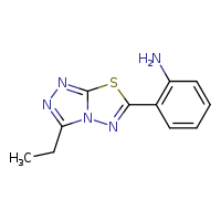 2-{3-ethyl-[1,2,4]triazolo[3,4-b][1,3,4]thiadiazol-6-yl}aniline