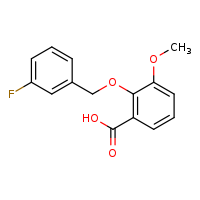2-[(3-fluorophenyl)methoxy]-3-methoxybenzoic acid