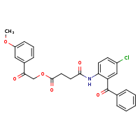 2-(3-methoxyphenyl)-2-oxoethyl 3-[(2-benzoyl-4-chlorophenyl)carbamoyl]propanoate