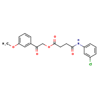 2-(3-methoxyphenyl)-2-oxoethyl 3-[(3-chlorophenyl)carbamoyl]propanoate