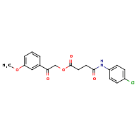 2-(3-methoxyphenyl)-2-oxoethyl 3-[(4-chlorophenyl)carbamoyl]propanoate