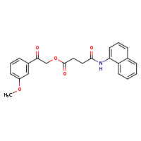 2-(3-methoxyphenyl)-2-oxoethyl 3-[(naphthalen-1-yl)carbamoyl]propanoate
