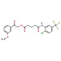 2-(3-methoxyphenyl)-2-oxoethyl 4-{[2-chloro-5-(trifluoromethyl)phenyl]carbamoyl}butanoate