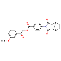 2-(3-methoxyphenyl)-2-oxoethyl 4-{3,5-dioxo-4-azatricyclo[5.2.1.0²,?]decan-4-yl}benzoate