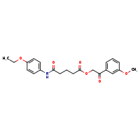 2-(3-methoxyphenyl)-2-oxoethyl 4-[(4-ethoxyphenyl)carbamoyl]butanoate