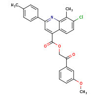 2-(3-methoxyphenyl)-2-oxoethyl 7-chloro-8-methyl-2-(4-methylphenyl)quinoline-4-carboxylate