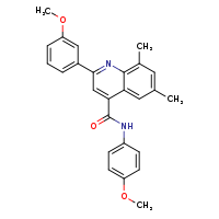 2-(3-methoxyphenyl)-N-(4-methoxyphenyl)-6,8-dimethylquinoline-4-carboxamide
