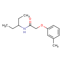 2-(3-methylphenoxy)-N-(pentan-3-yl)acetamide