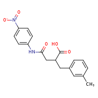 2-[(3-methylphenyl)methyl]-3-[(4-nitrophenyl)carbamoyl]propanoic acid