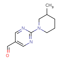 2-(3-methylpiperidin-1-yl)pyrimidine-5-carbaldehyde