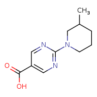 2-(3-methylpiperidin-1-yl)pyrimidine-5-carboxylic acid