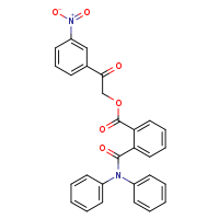 2-(3-nitrophenyl)-2-oxoethyl 2-(diphenylcarbamoyl)benzoate