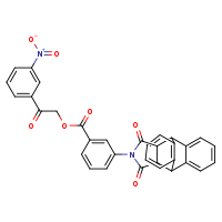 2-(3-nitrophenyl)-2-oxoethyl 3-{16,18-dioxo-17-azapentacyclo[6.6.5.0²,?.0?,¹?.0¹?,¹?]nonadeca-2,4,6,9(14),10,12-hexaen-17-yl}benzoate