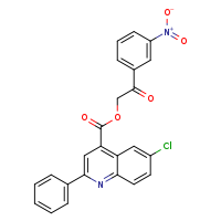 2-(3-nitrophenyl)-2-oxoethyl 6-chloro-2-phenylquinoline-4-carboxylate