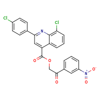 2-(3-nitrophenyl)-2-oxoethyl 8-chloro-2-(4-chlorophenyl)quinoline-4-carboxylate
