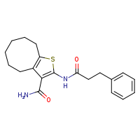 2-(3-phenylpropanamido)-4H,5H,6H,7H,8H,9H-cycloocta[b]thiophene-3-carboxamide