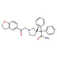 2-[(3S)-1-[2-(2,3-dihydro-1-benzofuran-5-yl)-2-oxoethyl]pyrrolidin-3-yl]-2,2-diphenylacetamide