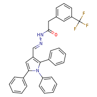 2-[3-(trifluoromethyl)phenyl]-N'-[(Z)-(1,2,5-triphenylpyrrol-3-yl)methylidene]acetohydrazide