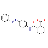 2-({4-[(1E)-2-phenyldiazen-1-yl]phenyl}carbamoyl)cyclohexane-1-carboxylic acid