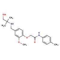 2-(4-{[(1-hydroxy-2-methylpropan-2-yl)amino]methyl}-2-methoxyphenoxy)-N-(4-methylphenyl)acetamide