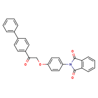 2-[4-(2-{[1,1'-biphenyl]-4-yl}-2-oxoethoxy)phenyl]isoindole-1,3-dione