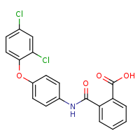 2-{[4-(2,4-dichlorophenoxy)phenyl]carbamoyl}benzoic acid