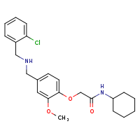2-[4-({[(2-chlorophenyl)methyl]amino}methyl)-2-methoxyphenoxy]-N-cyclohexylacetamide