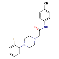 2-[4-(2-fluorophenyl)piperazin-1-yl]-N-(4-methylphenyl)acetamide