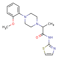 2-[4-(2-methoxyphenyl)piperazin-1-yl]-N-(1,3-thiazol-2-yl)propanamide