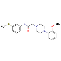 2-[4-(2-methoxyphenyl)piperazin-1-yl]-N-[3-(methylsulfanyl)phenyl]acetamide