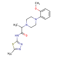 2-[4-(2-methoxyphenyl)piperazin-1-yl]-N-(5-methyl-1,3,4-thiadiazol-2-yl)propanamide