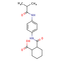 2-{[4-(2-methylpropanamido)phenyl]carbamoyl}cyclohexane-1-carboxylic acid