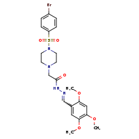 2-[4-(4-bromobenzenesulfonyl)piperazin-1-yl]-N'-[(Z)-(2,4,5-trimethoxyphenyl)methylidene]acetohydrazide